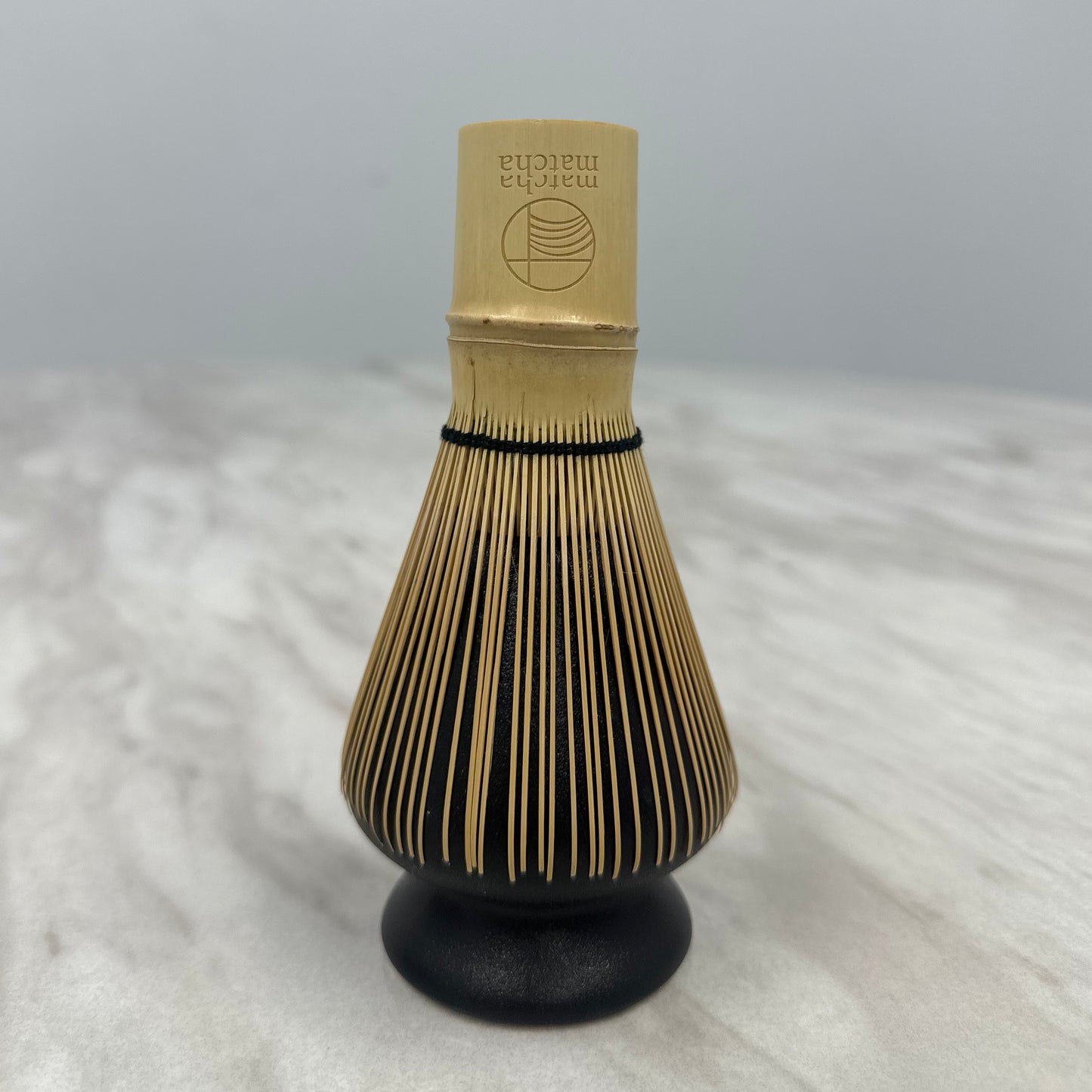 Hibiki Chasen Stand – Black Ceramic Matcha Whisk Holder